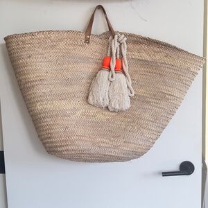 SLUIZ Ibiza Oversized Straw Beach Tote, NEW WITHOUT TAGS